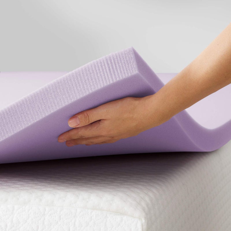 MELLOW Best Price Mattress Topper Twin, 2" Memory Foam Mattress Topper with Lavender Certipur-US Certified Cooling, Twin Size - Image 5